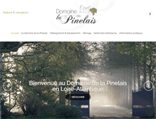 Tablet Screenshot of domaine-pinelais.com